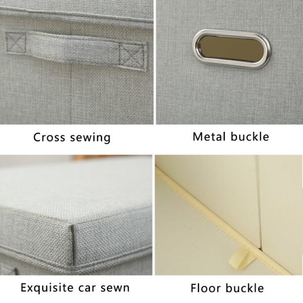 Multiple Models/Brand New/ Large Capacity Cotton Linen Folding Storage Box With Lid Clothing/Toy Storage Household Organization
