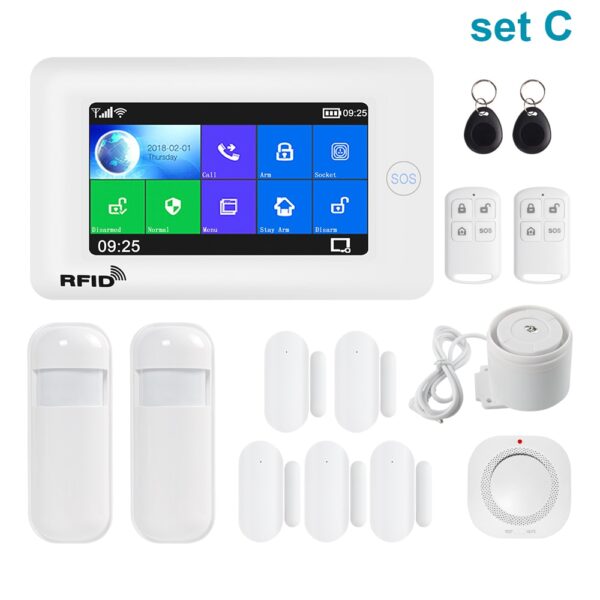 Awaywar Alarm System supports WiFi and GSM for Smart home Security Burglar compatible with Tuya IP Camrea