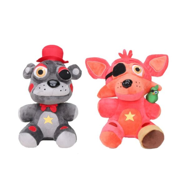 Five Nights At Freddy Fnaf Plush Freddy Toys Freddy Fazbear 5 fox bear El Chip Lefty Rockstar Foxy Chica Bonnie nightmare 25cm