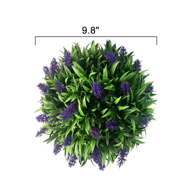 20/25/30CM Artificial Purple Lavender Hanging Topiary Ball Handicraft Wall Decor Artificial Plastic Flower Plant Ball