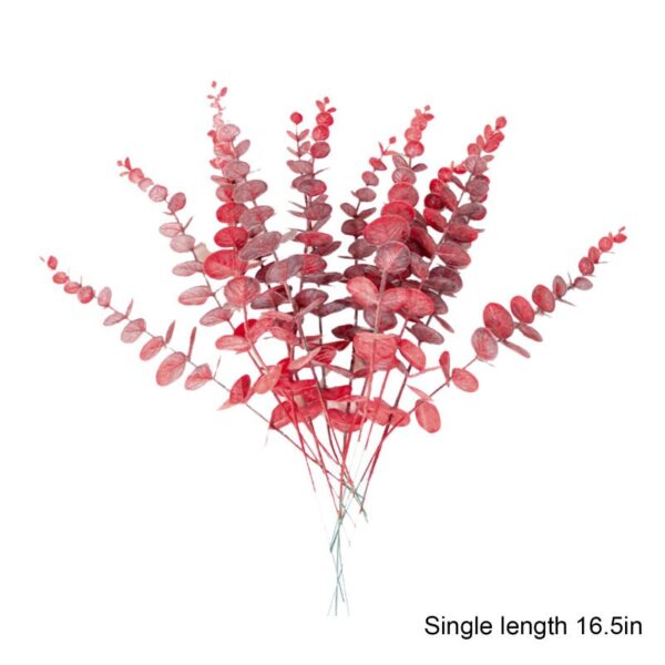 10 Piece Simulation Green Plants Eucalyptus Leaf Branch Artificial Fake Flower Wedding Shooting Prop Home Decoration Garland