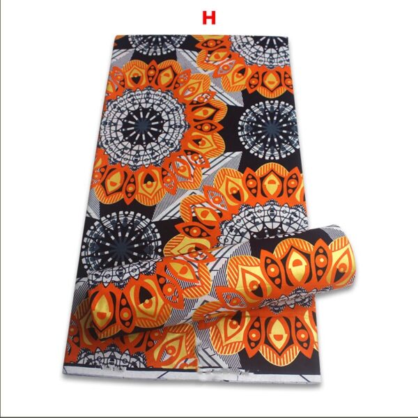 2021 African Gold Wax Fabric 100% cotton High Quality Nigeria Fabric Wax Print Ankara Wax For Sewing 6yards Women Fabric