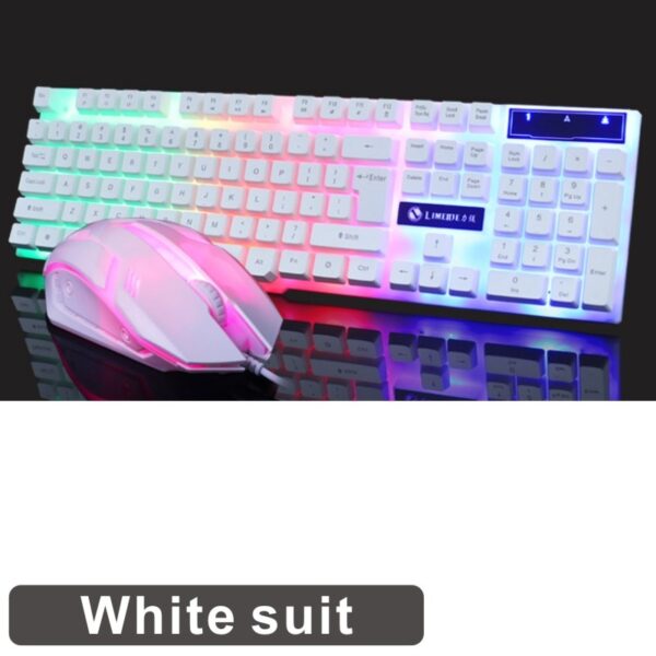 LED Luminous Gaming Keyboard Mouse Combos USB Wired Gamer Kit Backlight Waterproof Multi-Media Keyboard And Mouse Set For PC