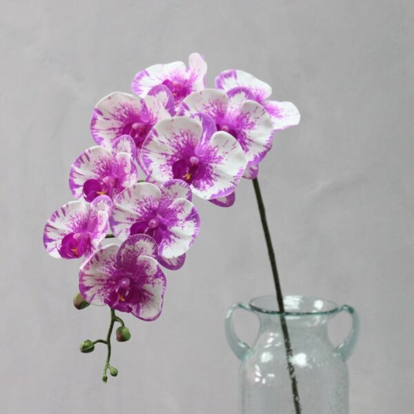 9 Head Real Touch PU Latex Phalaenopsis Artificial Flower Orchid Home Decor Bedroom Potted Plants DIY Wedding Material Wholesale