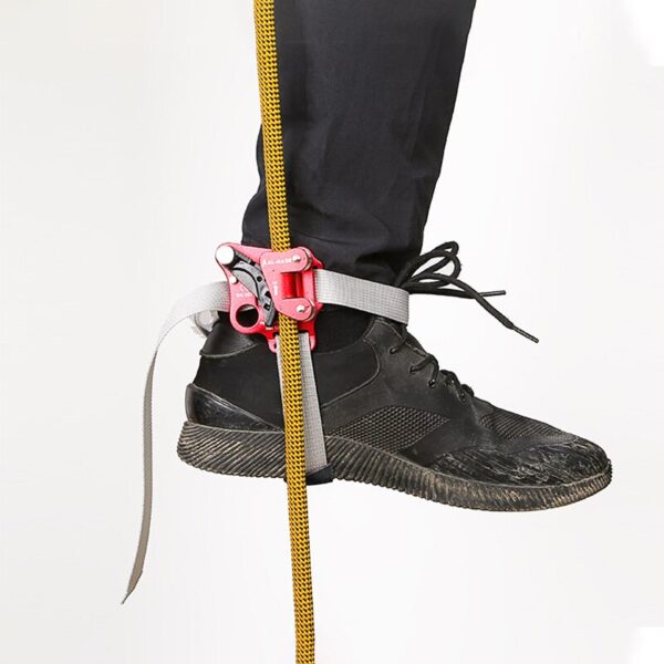 SRT Rock Climbing Foot Ascender Riser With Pedal Belt Grasp Rope Gear Anti Fall Off Left Right foot ascend