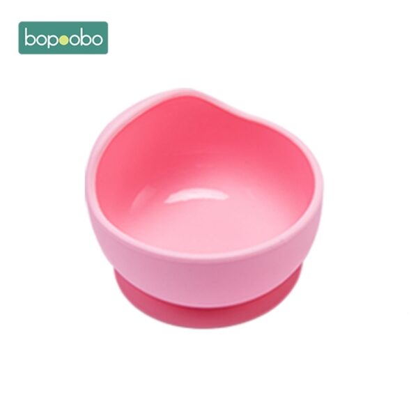 Bopoobo 1PC Silicone Bowl Baby BPA Free Silicone Chewing Food Grade Newborn Accessories Teeth Baby Feeding Supplies