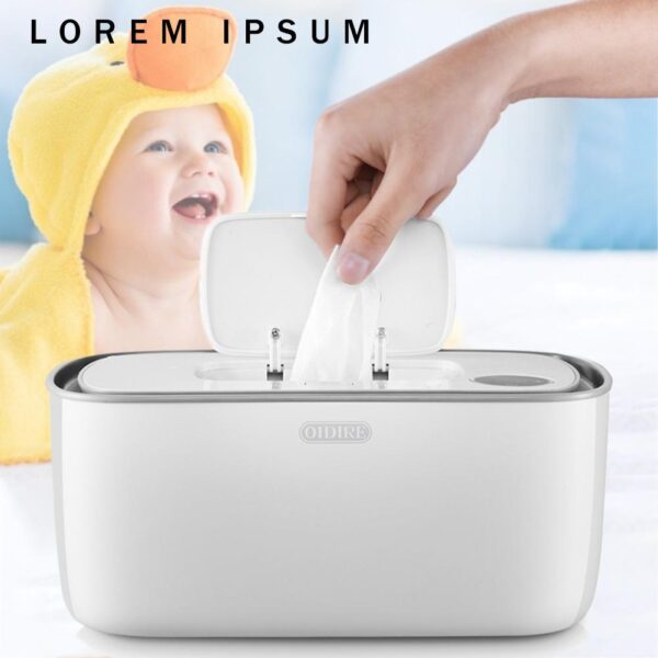 Electric Baby Wet Tissue Dispenser Paper Case Napkin Heating Storage Box Warmer Temperature Control Thermostat Wipes Heater
