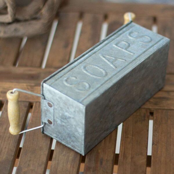 French Iron Soap Box Storage Container Iron Flower Device Retro Look In Your Home Or Garden