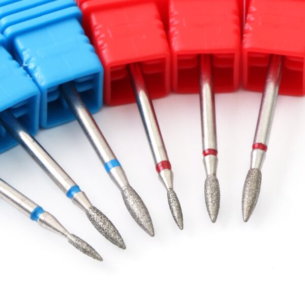 1pcs Nail Drill Bits for Electric Manicure Machine Corundum Cutter Diamond Burr Pedicure Accessories Tools Gel Remover LA01-29-2