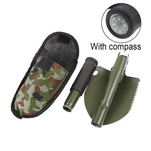 Military Portable Folding Shovel Multifunction Stainless Steel Survival Spade Trowel Garden Camping Outdoor Tool Garden Tools