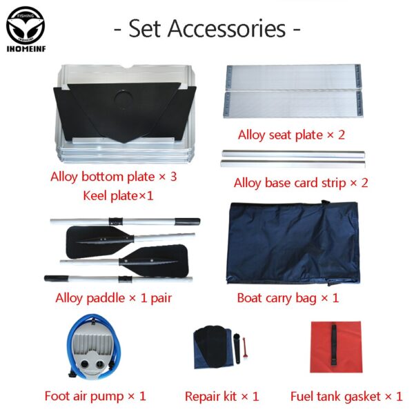 1.2 Mm Pvc Boat Inflatable Fishing Boats With Aluminum Floor Speed Boat Anti-Collision Rubber Boat Drifting Water Sports Boats