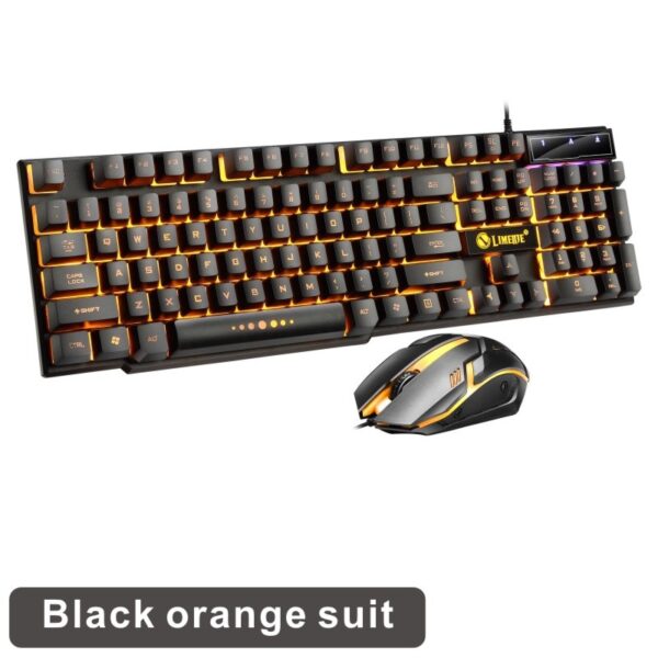 LED Luminous Gaming Keyboard Mouse Combos USB Wired Gamer Kit Backlight Waterproof Multi-Media Keyboard And Mouse Set For PC