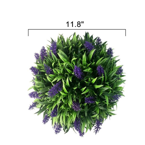 20/25/30CM Artificial Purple Lavender Hanging Topiary Ball Handicraft Wall Decor Artificial Plastic Flower Plant Ball
