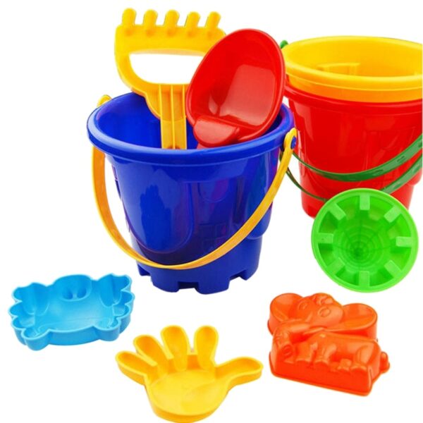 7Pcs Children’S Beach Play Water Play Sand Toys Children’S Plastic Beach Toys Outdoor Play House Tools Castle Bucket Shovel Wate (Multicolor)