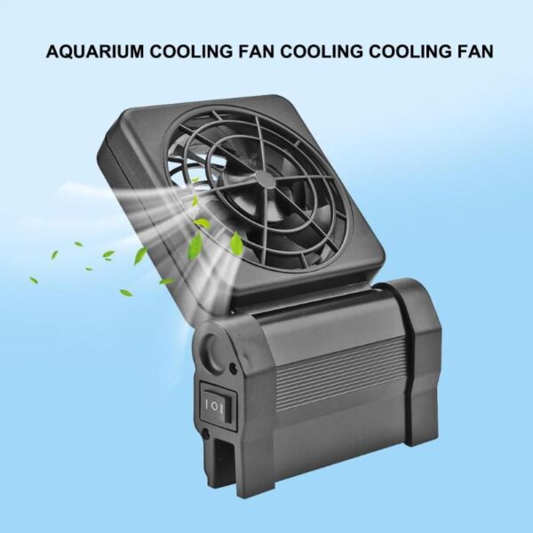 Aquarium Cooling Fan Quiet Multi-angle Temperature Control Fish Tank Cooler Aquarium Aquatic Pet Supplies
