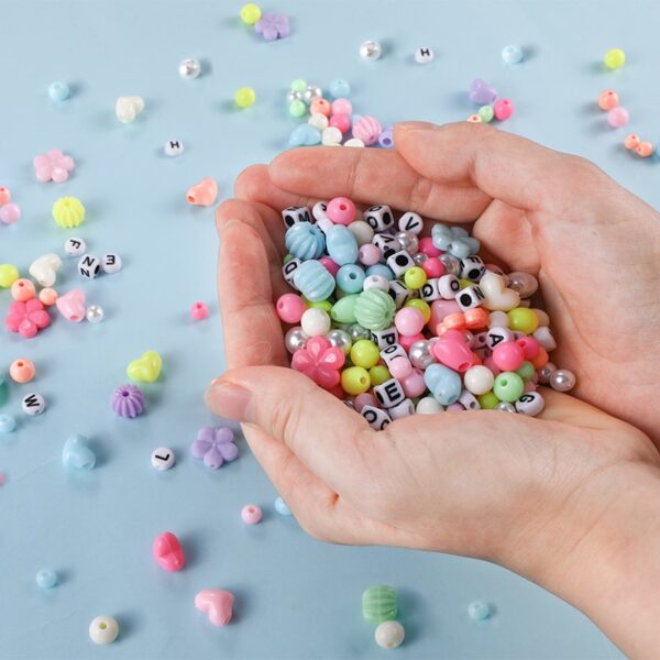 Makersland DIY Colorful Beads Set Handmade Beaded Girl Toys Puzzle Crafts Bracelet Jewelry Making Sets Creative Gift For Child