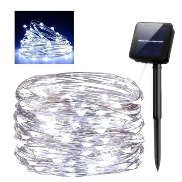 50-300 LED Solar Power Strip Rope Lights Outdoor Waterproof Garden Fairy String Light Xmas Outdoor Light for Garden Decoration