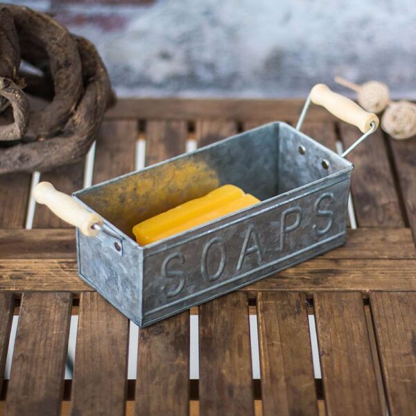 French Iron Soap Box Storage Container Iron Flower Device Retro Look In Your Home Or Garden