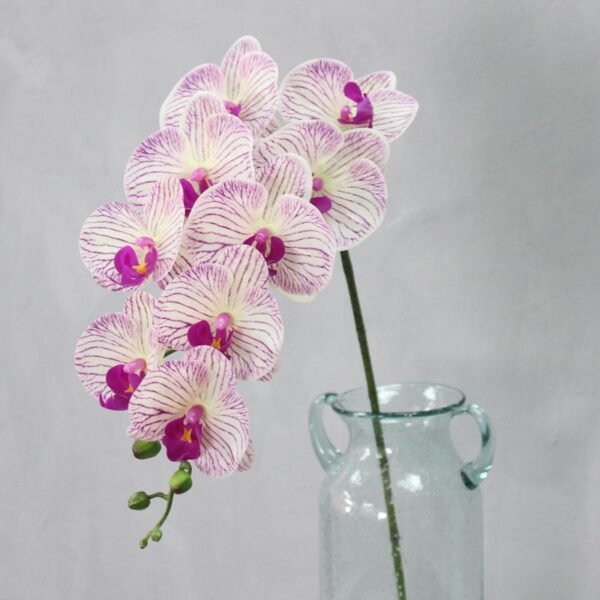 9 Head Real Touch PU Latex Phalaenopsis Artificial Flower Orchid Home Decor Bedroom Potted Plants DIY Wedding Material Wholesale