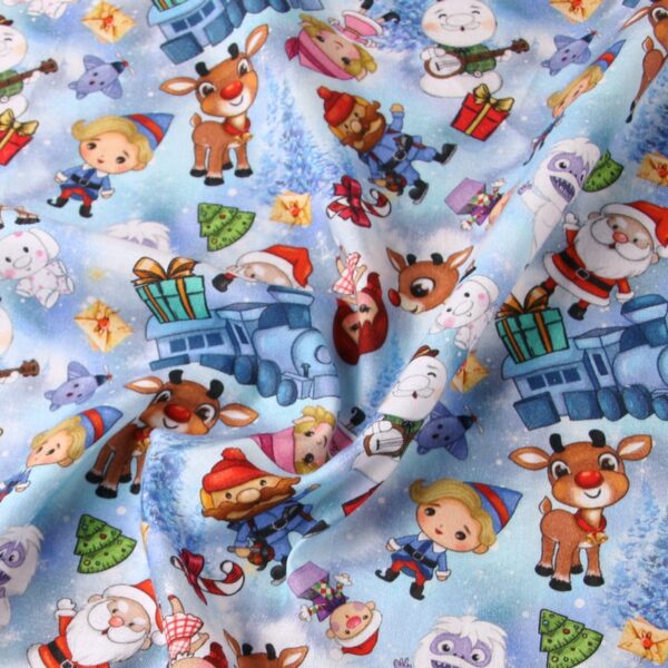 cartoon christmas printed cotton fabric tissue for kids dress DIY patchwork handmade textile cloth doll handbag sewing material