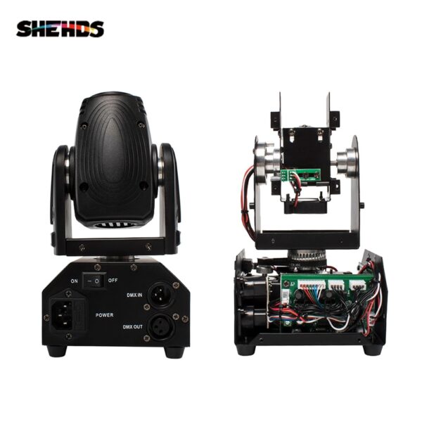 Hot Sell mini LED 10W Spot Beam Moving Head Light Lyre DMX512 Stage Light Stroboscope For Home Entertainment Professional Stage