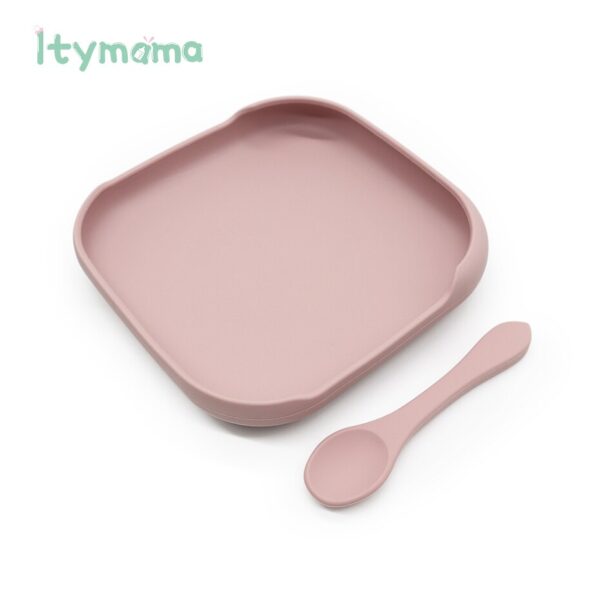 Baby Silicone Feeding Plate Platos Set Baby Bibs Suite Fashionable Children's Dishes Bowl Baby Tableware BPA Free Baby Plate