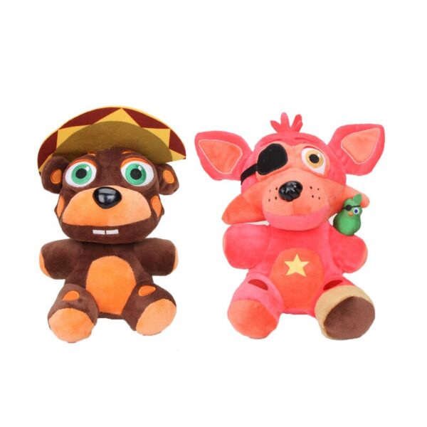 Five Nights At Freddy Fnaf Plush Freddy Toys Freddy Fazbear 5 fox bear El Chip Lefty Rockstar Foxy Chica Bonnie nightmare 25cm