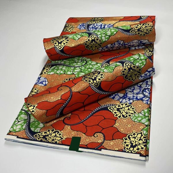 2021 African Gold Wax Fabric 100% cotton High Quality Nigeria Fabric Wax Print Ankara Wax For Sewing 6yards Women Fabric