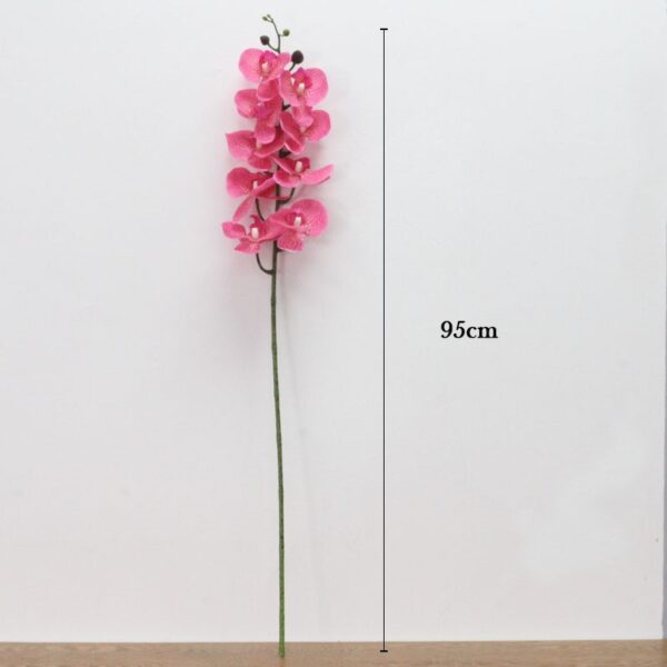 9 Head Real Touch PU Latex Phalaenopsis Artificial Flower Orchid Home Decor Bedroom Potted Plants DIY Wedding Material Wholesale