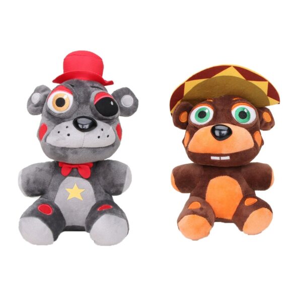 Five Nights At Freddy Fnaf Plush Freddy Toys Freddy Fazbear 5 fox bear El Chip Lefty Rockstar Foxy Chica Bonnie nightmare 25cm