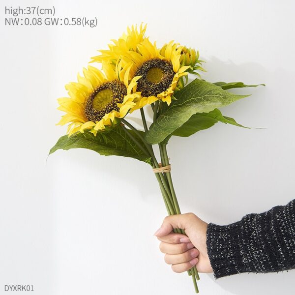 Fake Flowers Artificial Sunflower Plants Silk Flowers Fall Decorations Flores Artificiales Para Decoracion Hogar Flower Branch