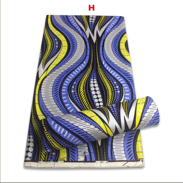 2021 African Gold Wax Fabric 100% cotton High Quality Nigeria Fabric Wax Print Ankara Wax For Sewing 6yards Women Fabric