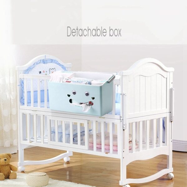 Nursery Organizer and Baby Diaper Caddy,Hanging Diaper Organization Storage for Baby Essentials Hang on Crib