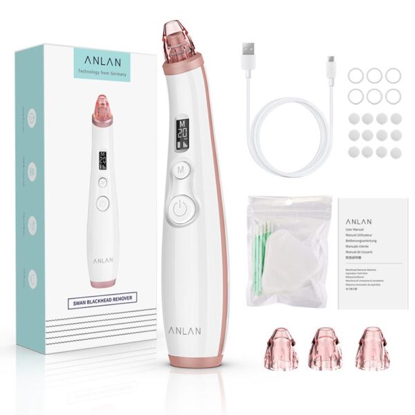 ANLAN Vacuum Blackhead Remover Skin Care Pore Acne Pimple Removal Blackhead Removal Device Vacuum Pore Cleaner For Face