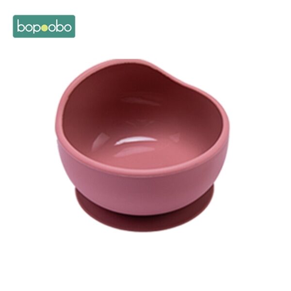 Bopoobo 1PC Silicone Bowl Baby BPA Free Silicone Chewing Food Grade Newborn Accessories Teeth Baby Feeding Supplies