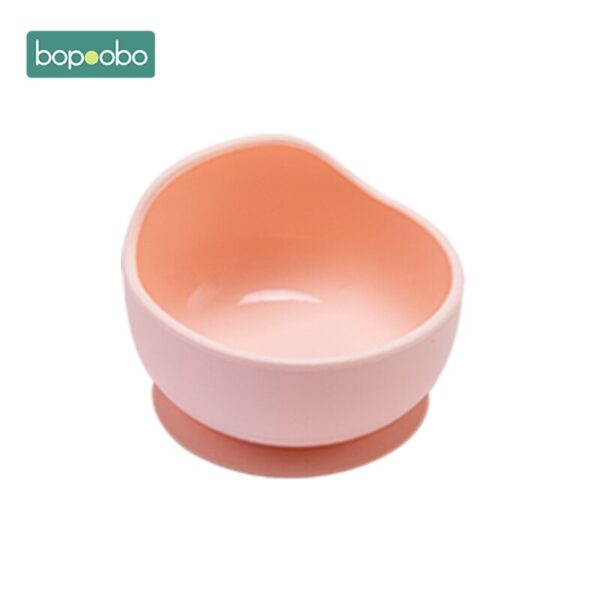 Bopoobo 1PC Silicone Bowl Baby BPA Free Silicone Chewing Food Grade Newborn Accessories Teeth Baby Feeding Supplies