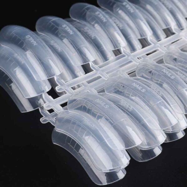 24pcs Dual Forms Nail Extension Tools Full Cover Quick Building Mold Tips Clear Fake Nails Clip DIY Manicure Accessories LA1849