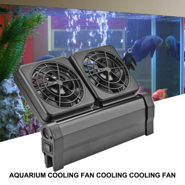 Aquarium Cooling Fan Quiet Multi-angle Temperature Control Fish Tank Cooler Aquarium Aquatic Pet Supplies