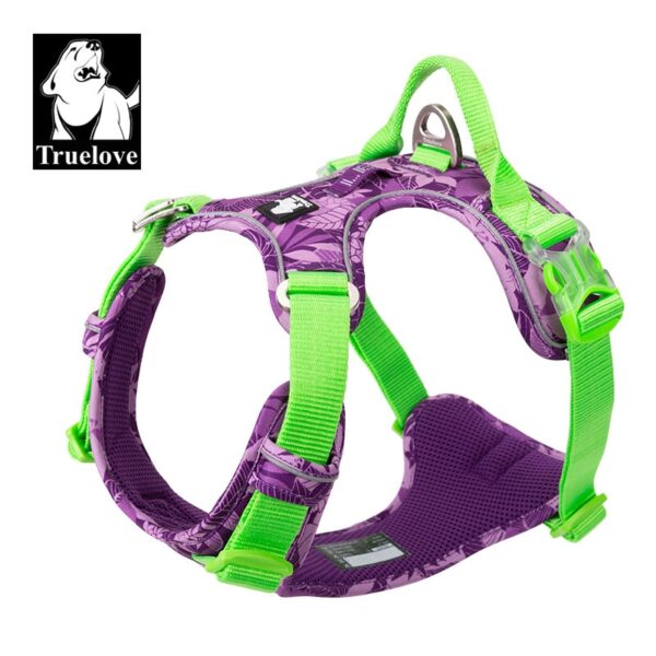 Truelove No Pull Dog Harness Vest Nylon Reflective Soft Pet Harness Dog For Small Big Dogs Running Training Belt French Bulldog