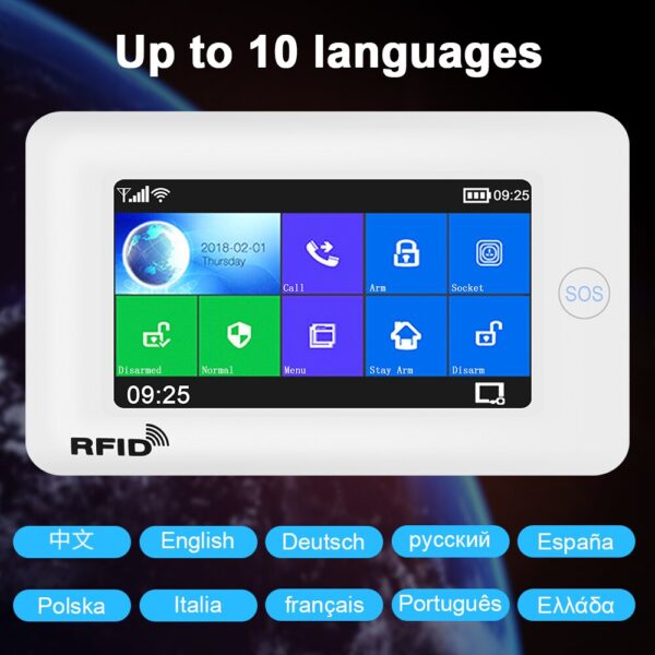 Awaywar Alarm System supports WiFi and GSM for Smart home Security Burglar compatible with Tuya IP Camrea