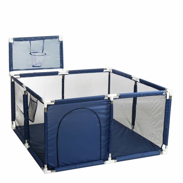 Baby Playpen Portable Plastic Fencing For Children Folding Safety Fence Barriers For Ball Pool For Child Travel Basketball Hoop