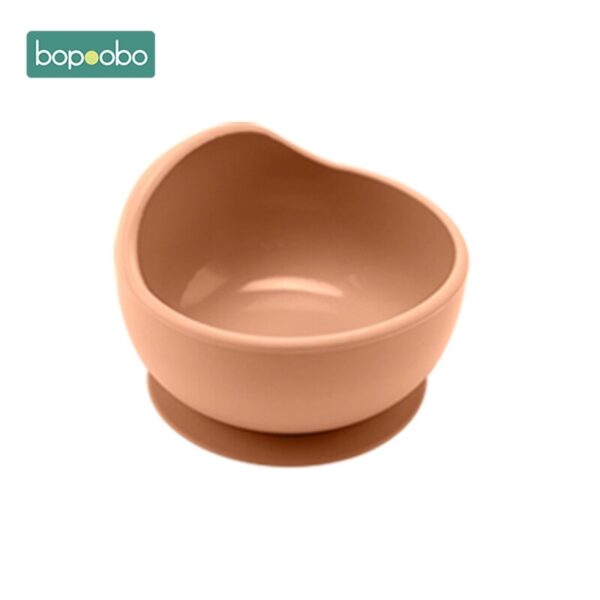 Bopoobo 1PC Silicone Bowl Baby BPA Free Silicone Chewing Food Grade Newborn Accessories Teeth Baby Feeding Supplies