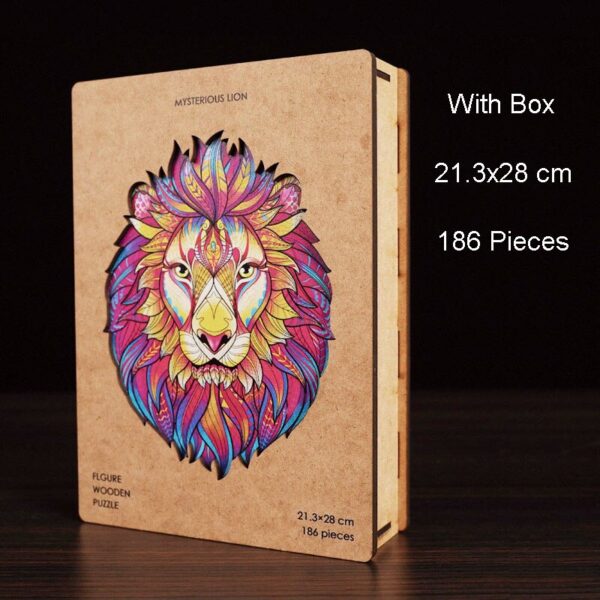 Wooden Puzzle For Kids Children DIY Wooden Puzzles Each Piece Is Animal Shaped Christmas Gift Wooden Jigsaw Puzzle Dropshipper