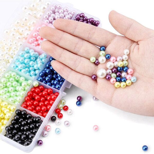 Manual Fixing Pearl Setting Machine Pearl Bead Rivet Setter Tool ABS Round Imitation Pearl Beads 4mm-8mm for Clothes,Crafts