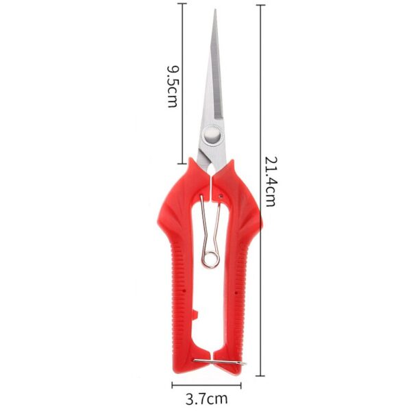 Garden Household Potted Weed Branches Small Scissors Pruning Shears Fruit Picking Scissors Gardening Tools Steel Blades