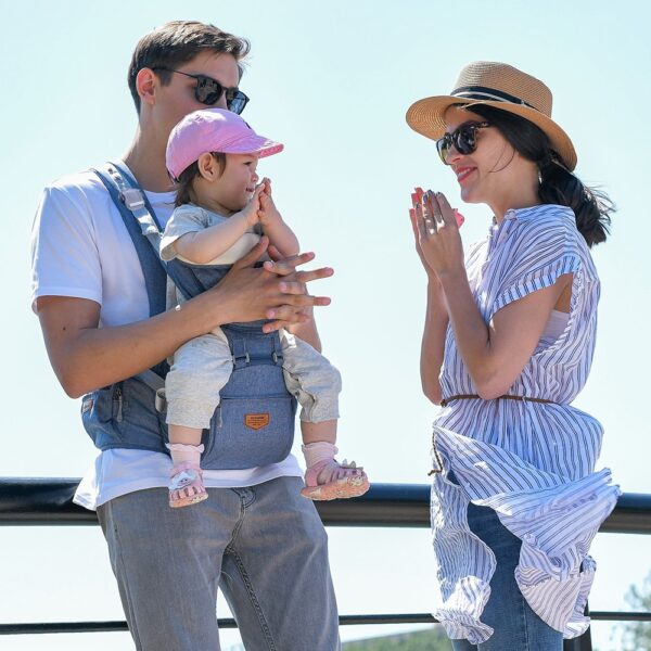 Sunveno Ergonomic Baby Carrier Baby Kangaroo Child Hip Seat Tool Baby Holder Sling Wrap Backpacks Baby Travel Activity Gear