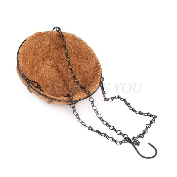 Hanging Coconut Vegetable Flower Basket Liners Planter Garden Decor Iron Art Drop Shipping