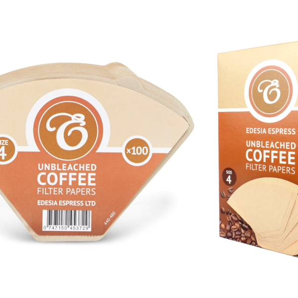 Coffee Filter Papers Size 4 Unbleached Brown Replacement Cones