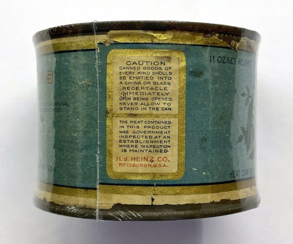 1930's-H.J.-Heinz-Co.-57-Baked-Beans-Spice-Tin-Can-Container 1930's H.J. Heinz Co. 57 Baked Beans Spice Tin Can Container