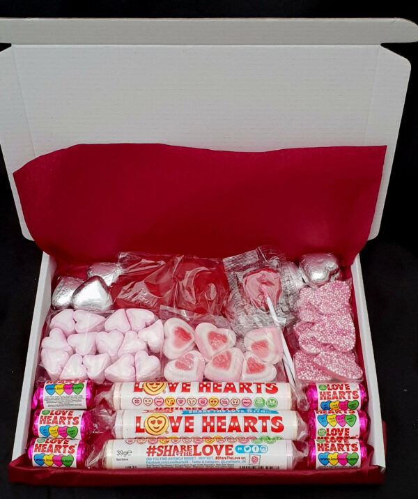 Heart Valentines Day Sweet Chocolate Gift Box Personalised Love You Mothers Day